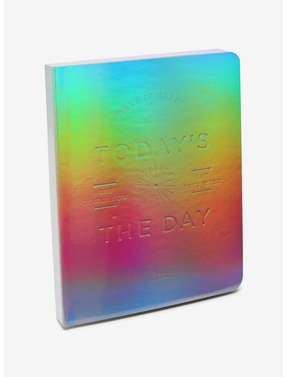 Today's the Day Holographic Deluxe Pocket Undated Planner, , hi-res