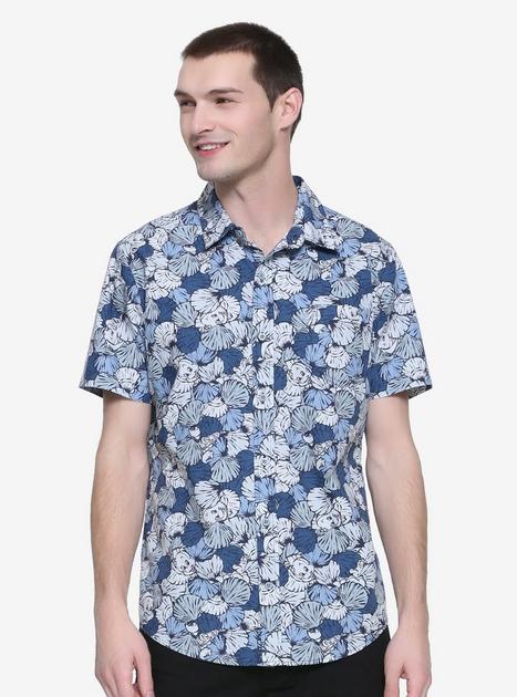 Disney The Little Mermaid Shell Woven Button-Up - BoxLunch Exclusive ...