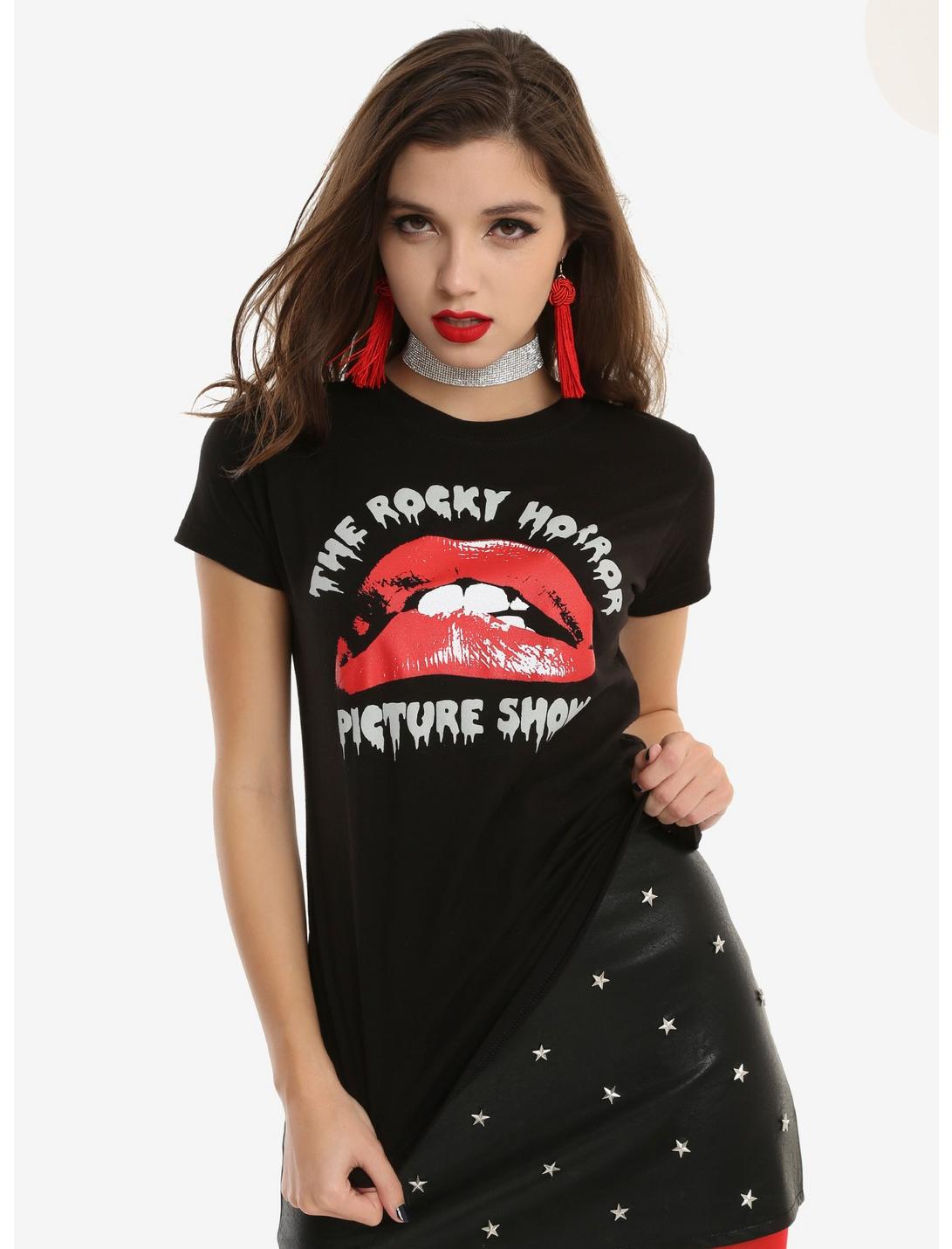 The Rocky Horror Picture Show Logo Girls T-Shirt, BLACK, hi-res