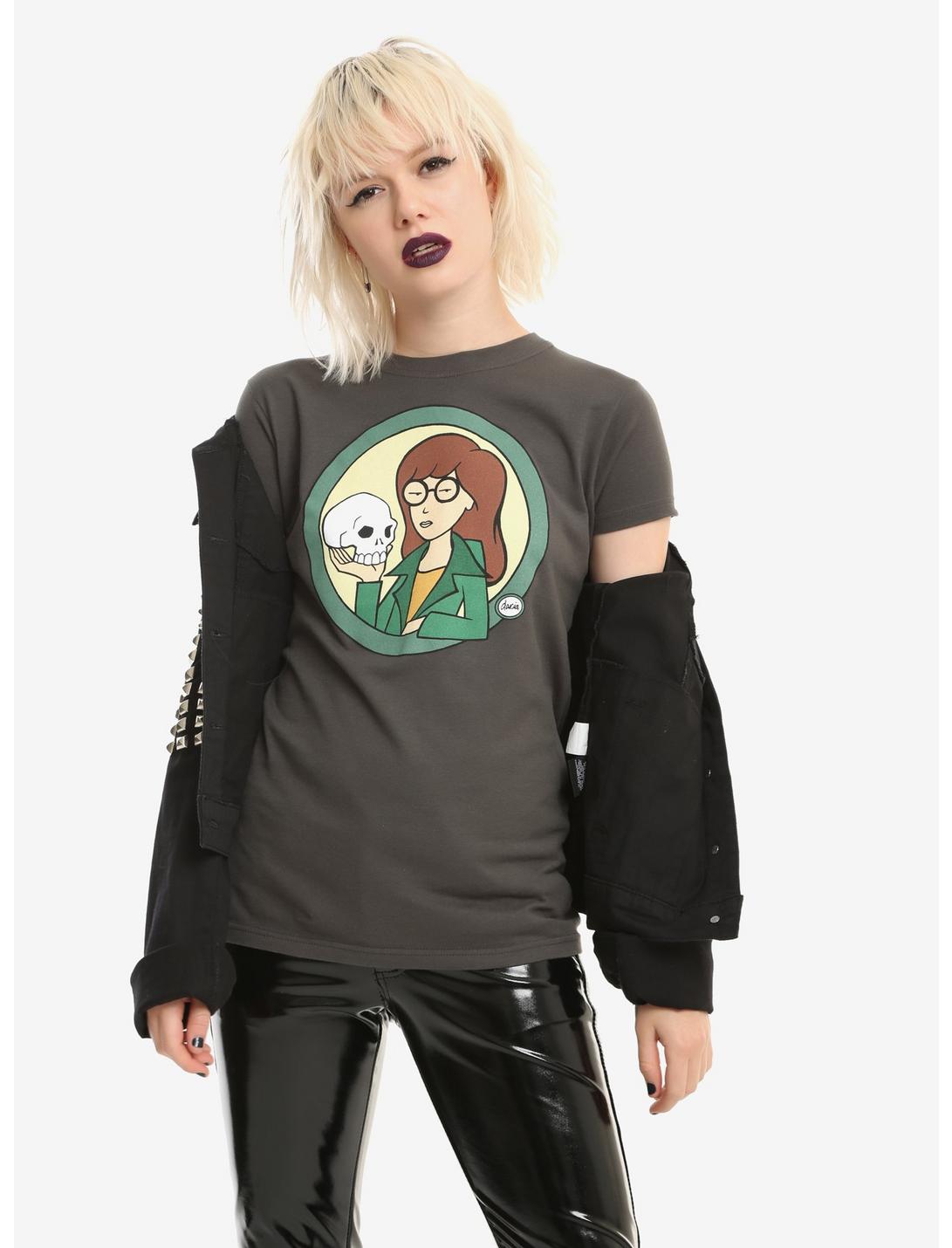 Daria Skull Girls T-Shirt, GREY, hi-res