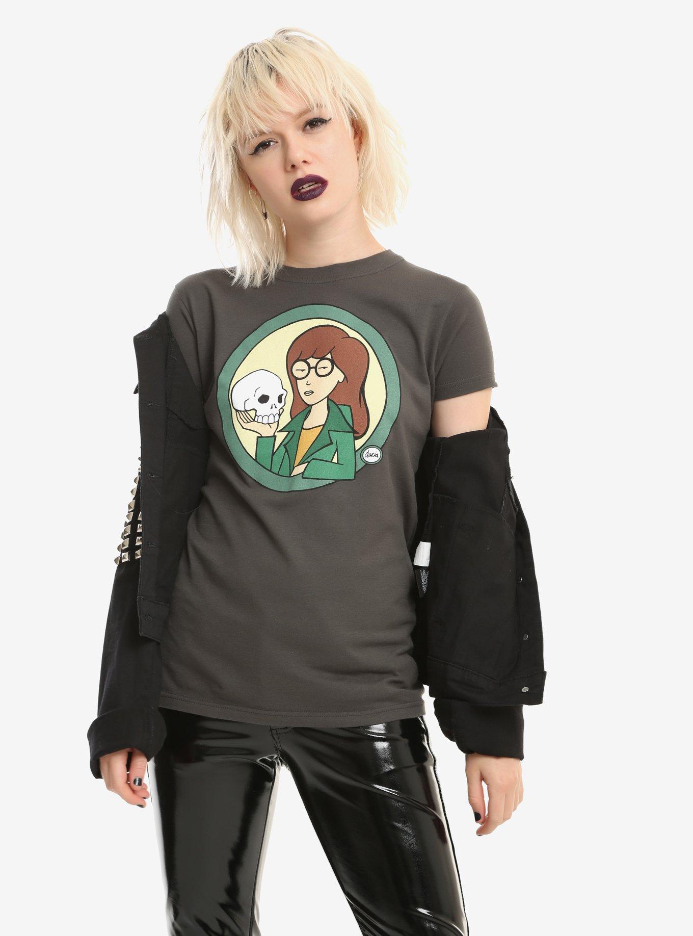 Daria Skull Girls T-Shirt, GREY, hi-res