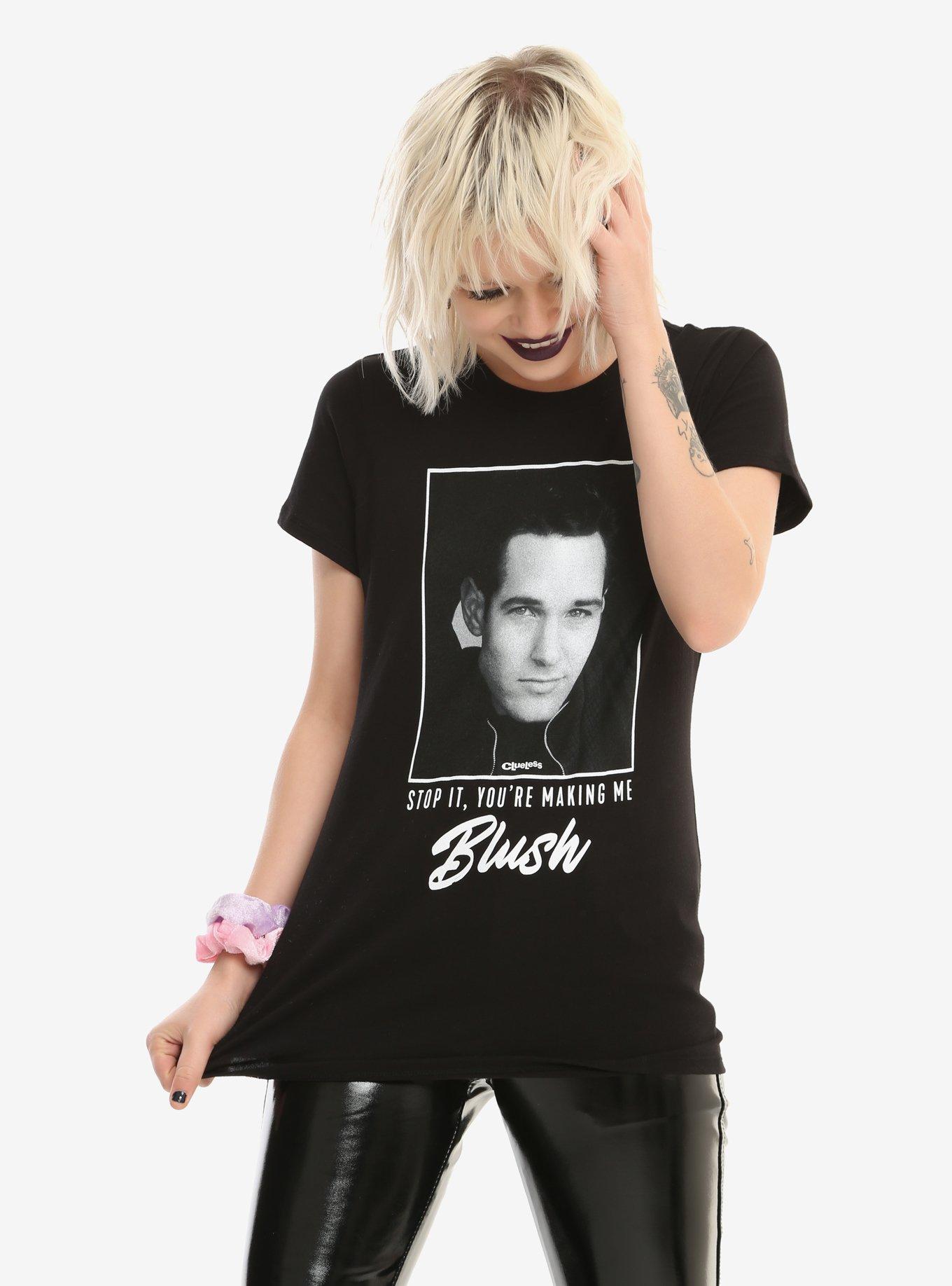 Clueless Making Me Blush Josh Girls T-Shirt, BLACK, hi-res