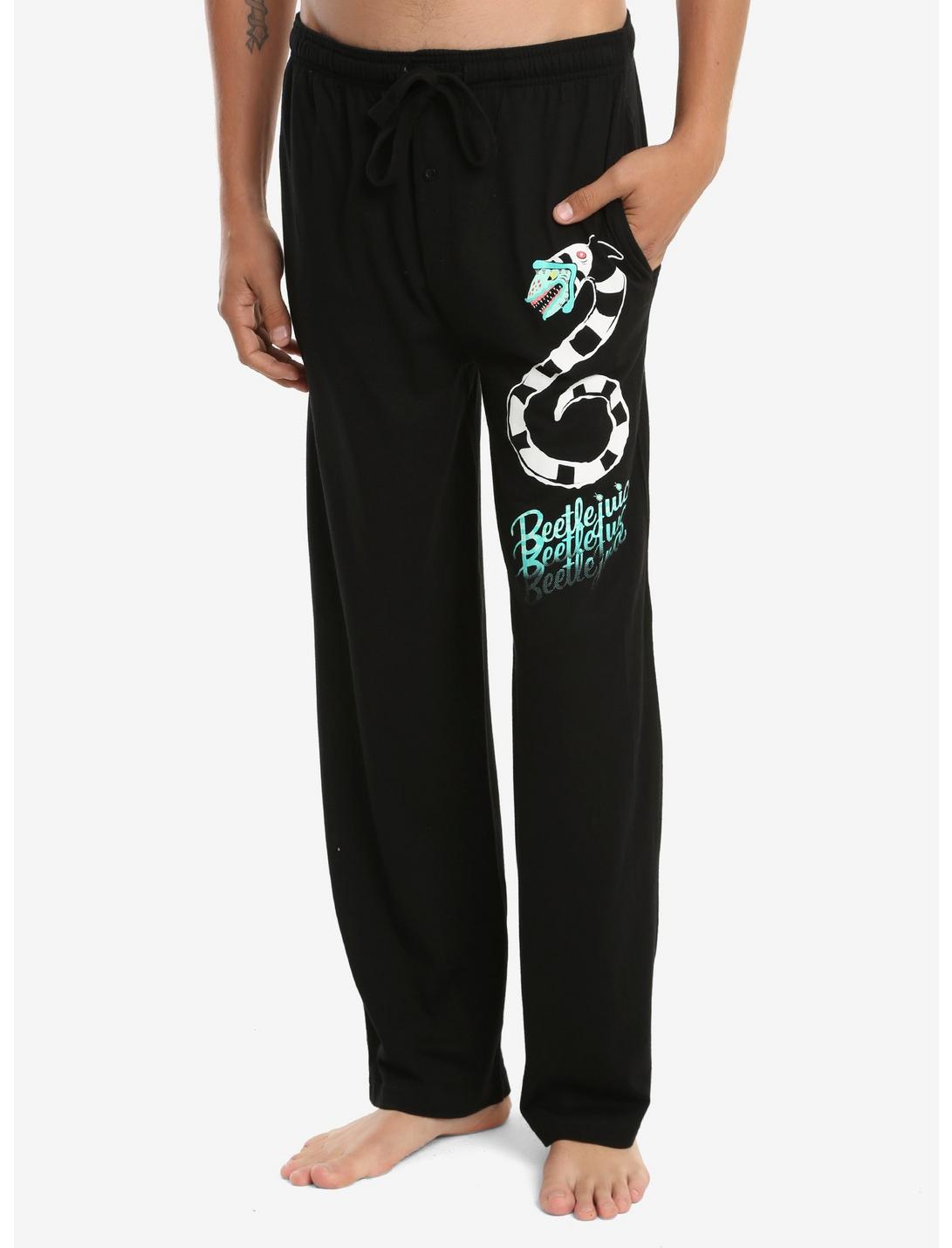 Beetlejuice Sandworm Guys Pajama Pants, BLACK, hi-res