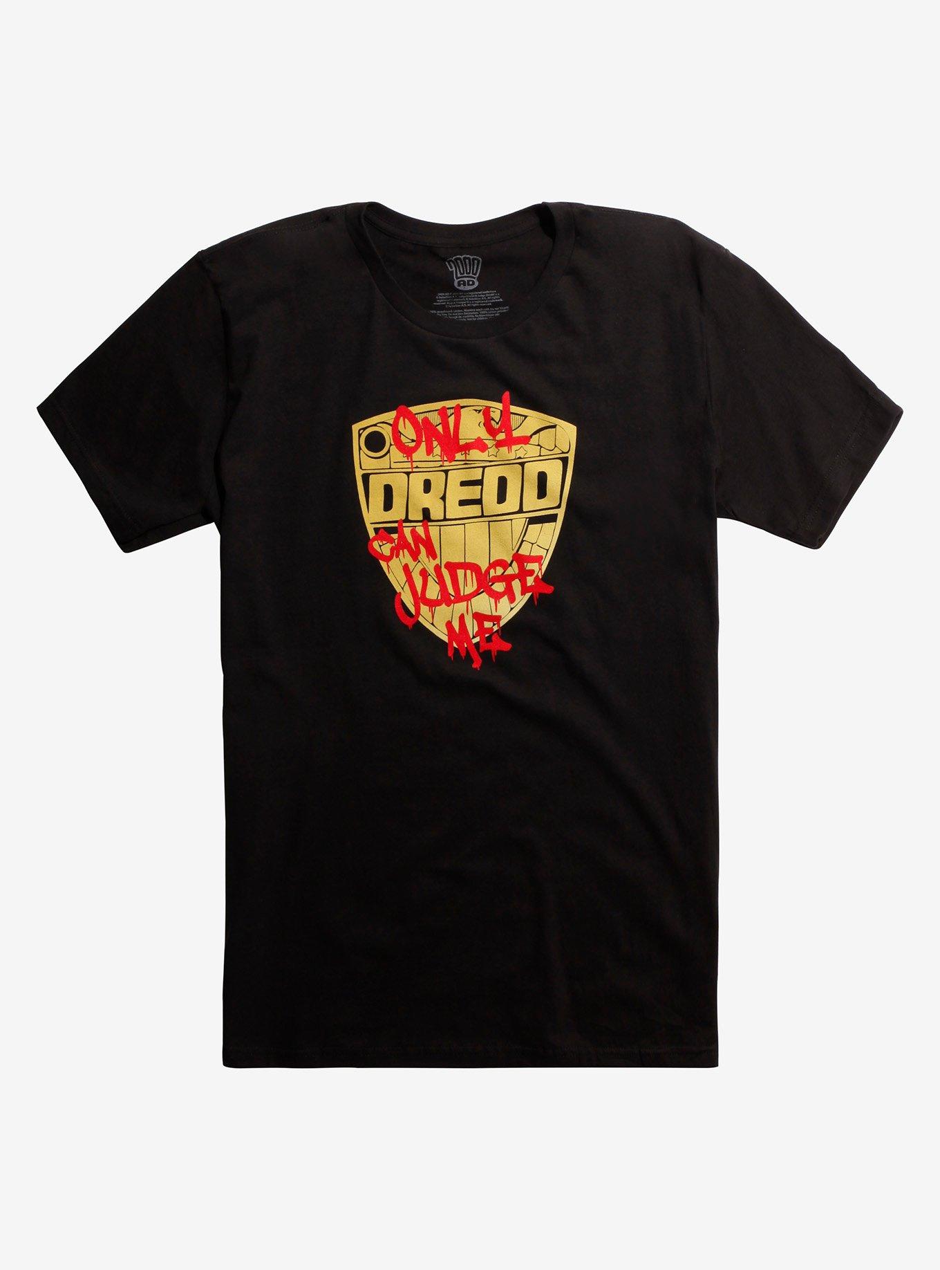 Judge Dredd Only Dredd Can Judge Me T-Shirt, BLACK, hi-res