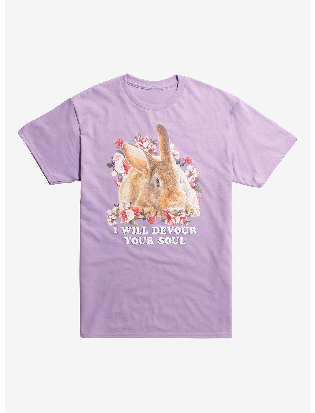 I Will Devour Your Soul Bunny T-Shirt, PURPLE, hi-res
