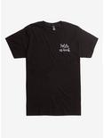 Polite As Heck Embroidered T-Shirt, BLACK, hi-res