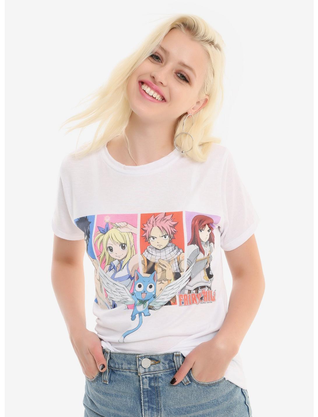 Fairy Tail Boxed Group Girls T-Shirt, WHITE, hi-res