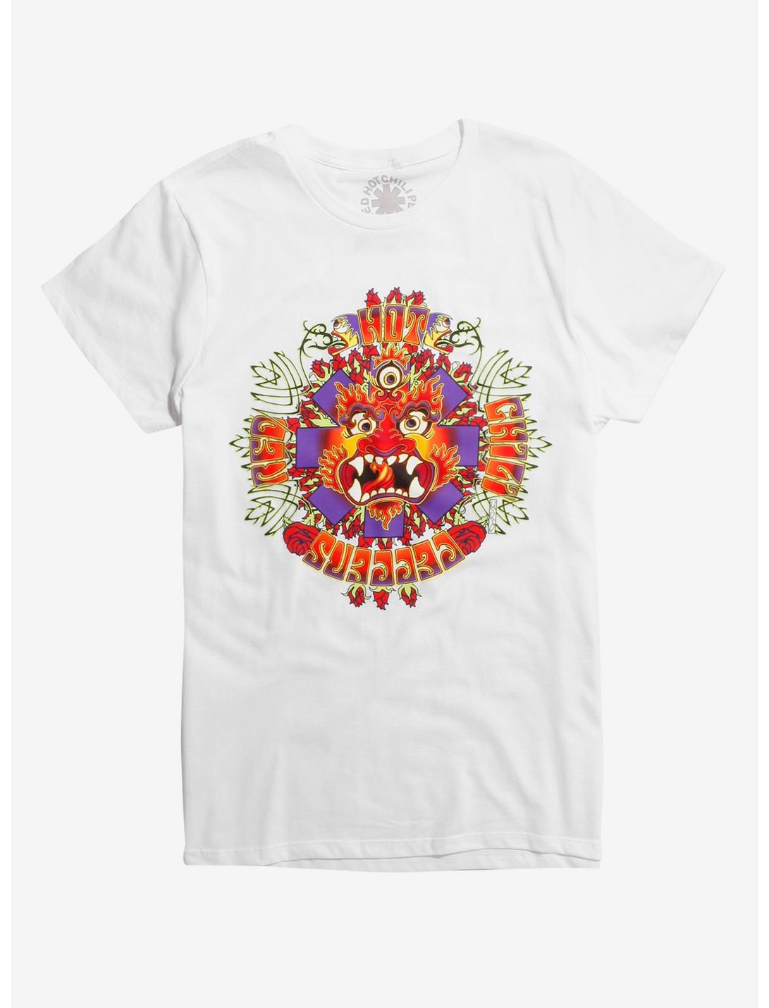 Red Hot Chili Peppers Dragon T-Shirt, WHITE, hi-res