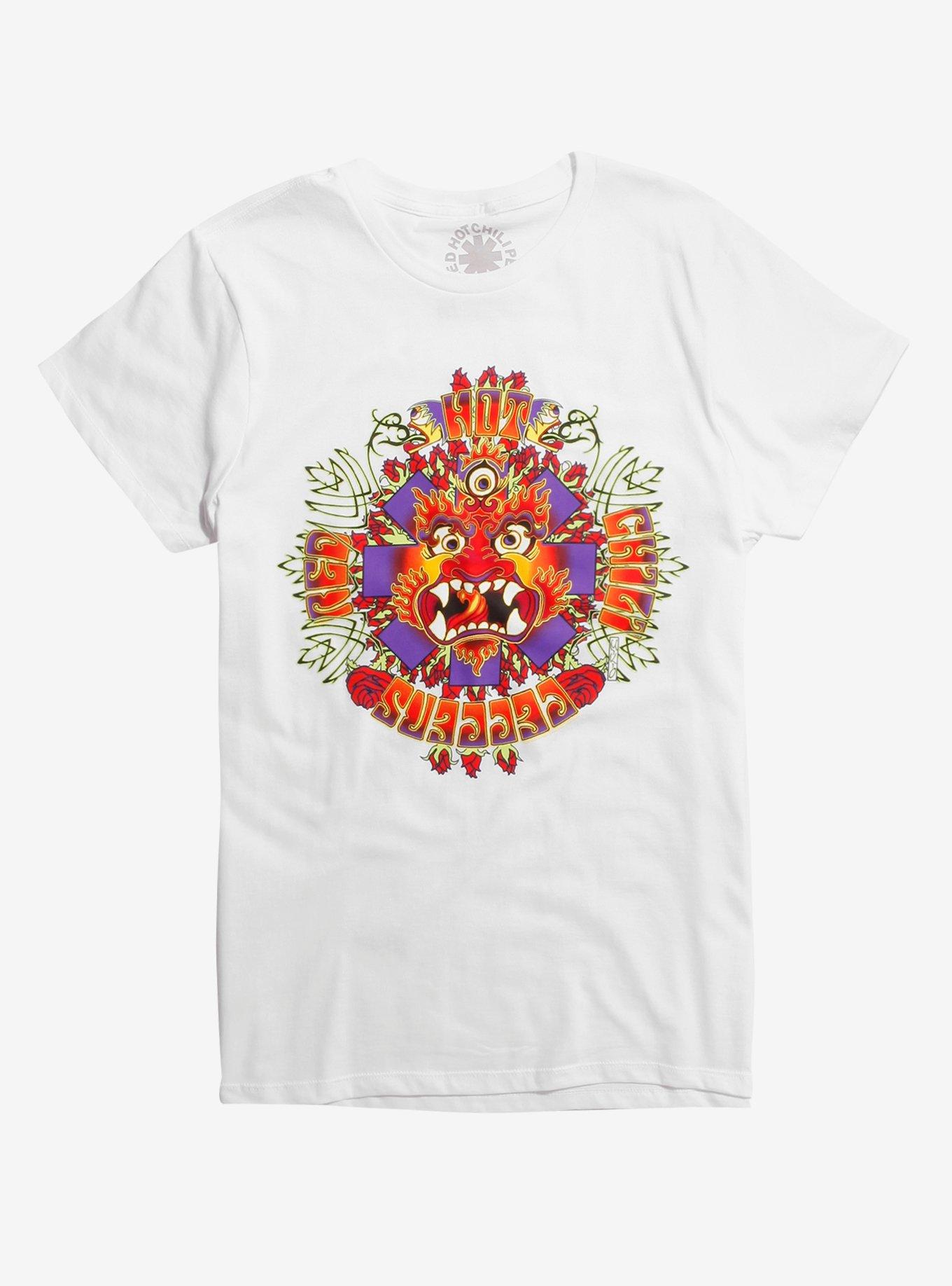 Red Hot Chili Peppers Dragon T-Shirt, WHITE, hi-res