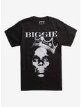 The Notorious B.I.G. Biggie Skull Crown T-Shirt, BLACK, hi-res