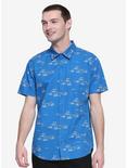 Our Universe Studio Ghibli Ponyo Boats Woven Button-Up - BoxLunch Exclusive, BLUE, hi-res