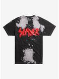 Slayer Logo Bleach Wash T-shirt, GREY, hi-res