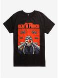 Five Finger Death Punch Skull Pilot T-Shirt, BLACK, hi-res