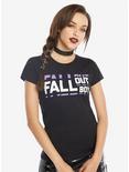 Fall Out Boy Block Logo Girls T-Shirt, BLACK, hi-res