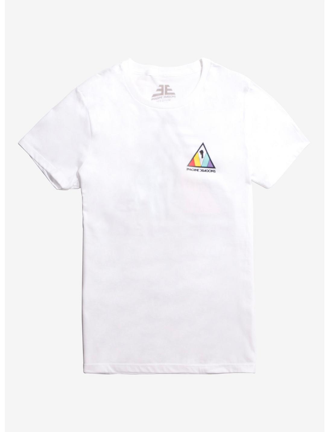 Imagine Dragons Triangle Logo T-Shirt, WHITE, hi-res