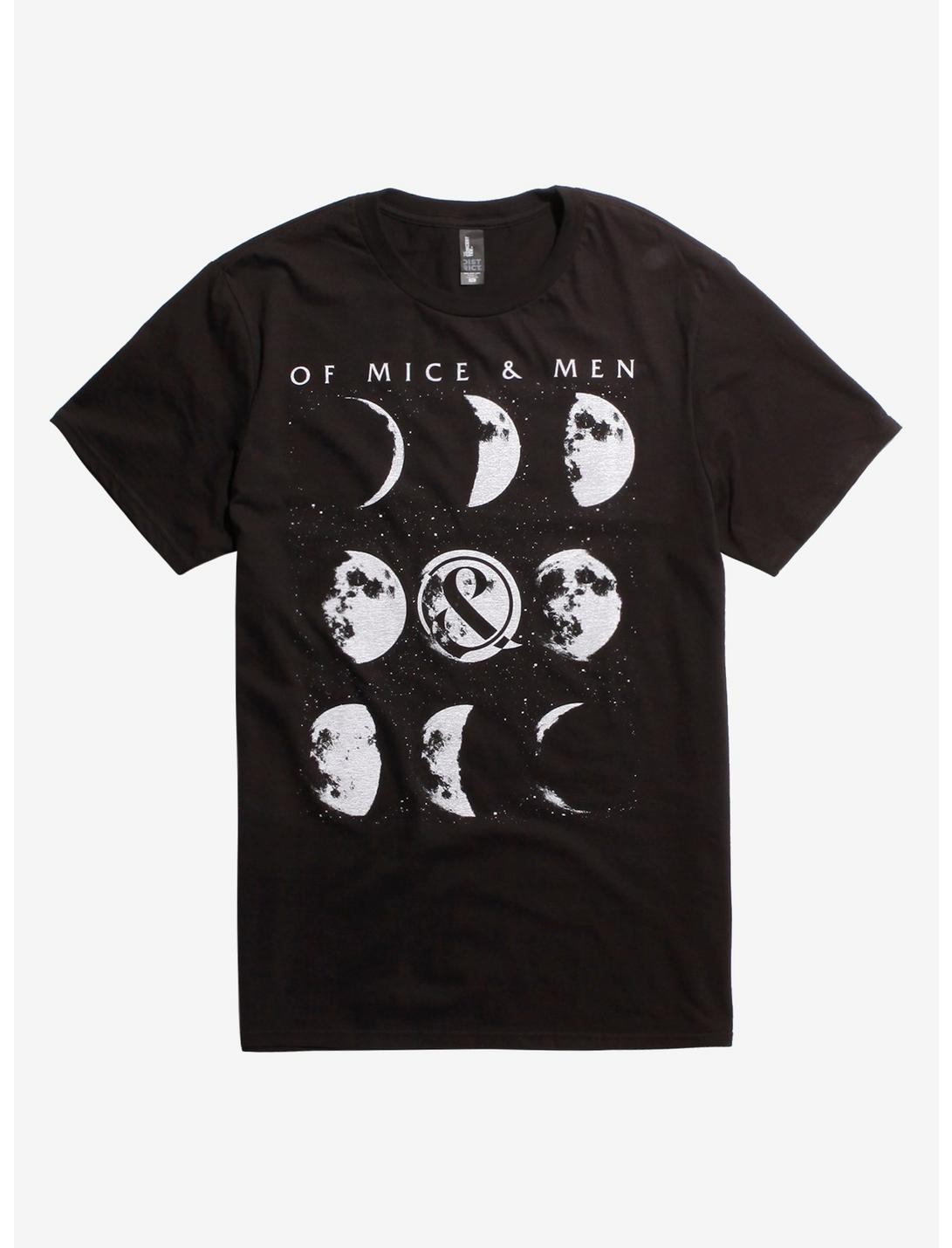 Of Mice & Men Moon Phases T-Shirt, BLACK, hi-res