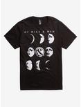 Of Mice & Men Moon Phases T-Shirt, BLACK, hi-res