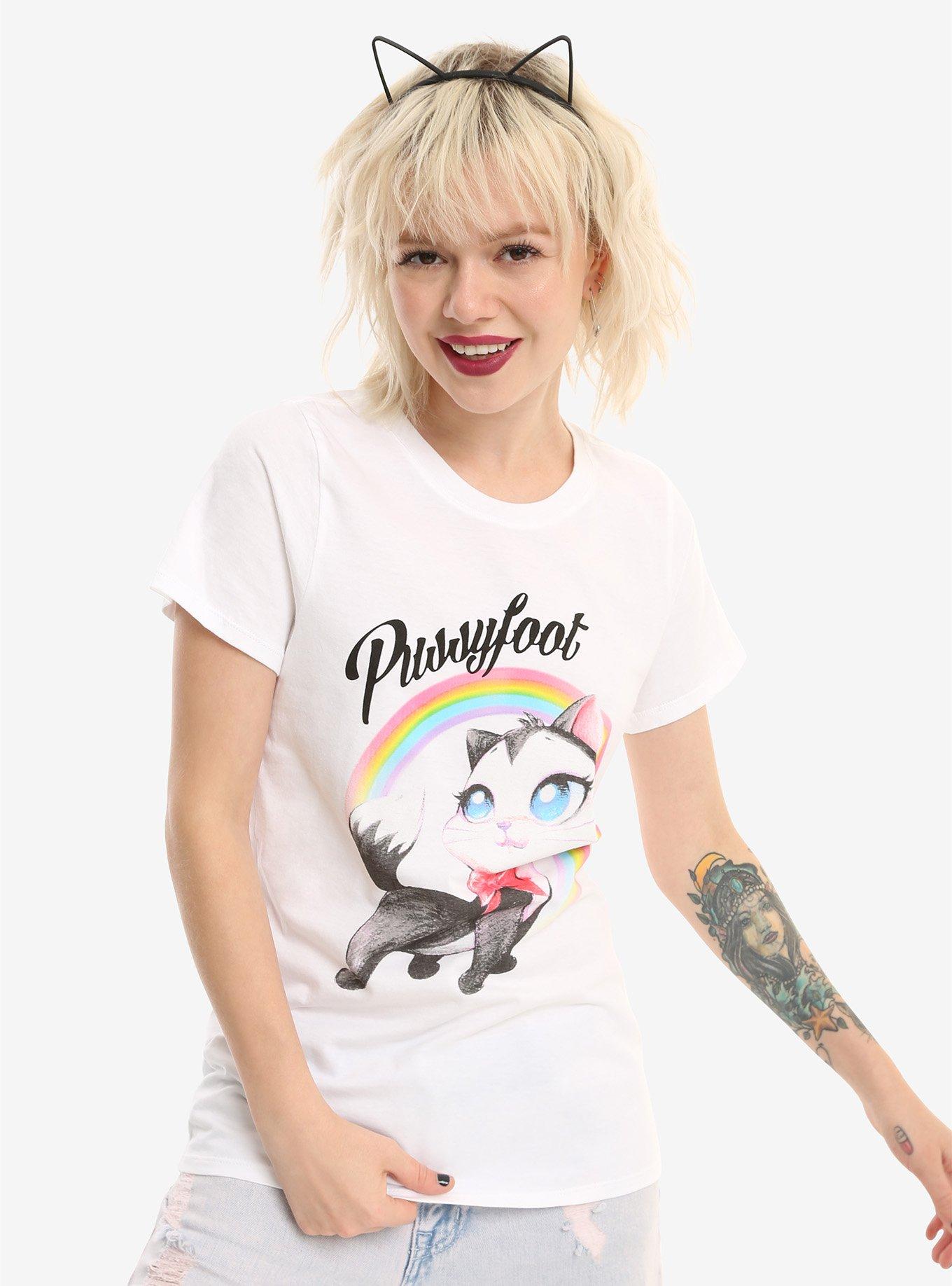 Looney Tunes Pussyfoot Rainbow Girls T-Shirt | Hot Topic