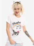 Looney Tunes Pussyfoot Rainbow Girls T-Shirt, WHITE, hi-res