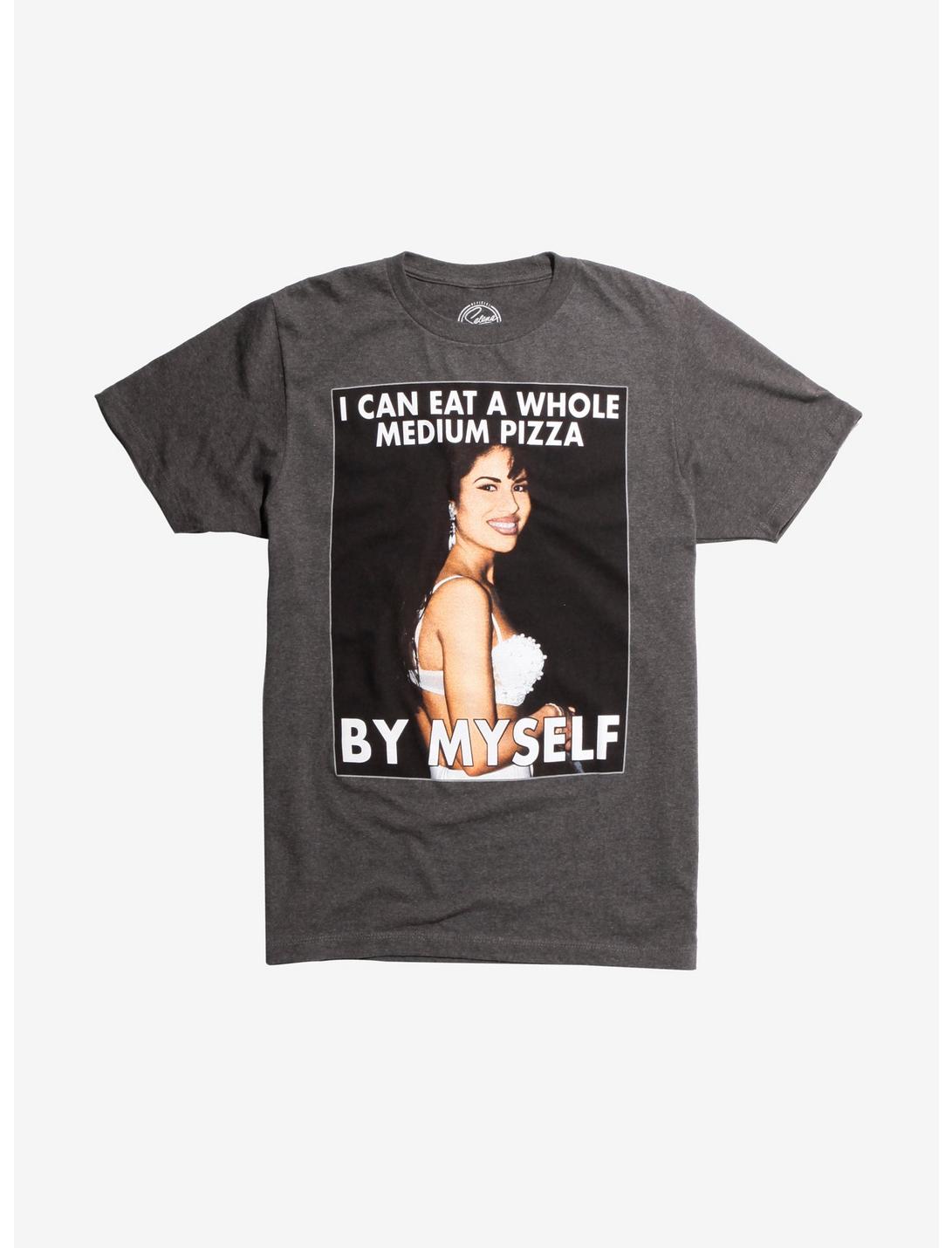Selena Pizza T-Shirt, GREY, hi-res