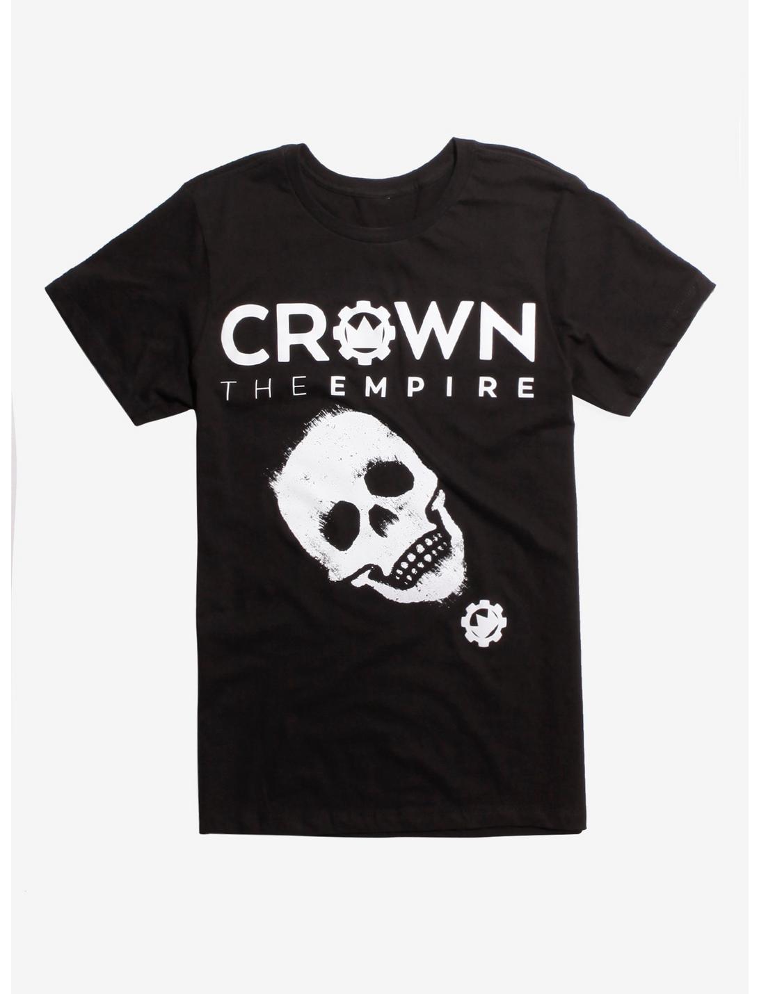 Crown The Empire Skull T-Shirt, BLACK, hi-res