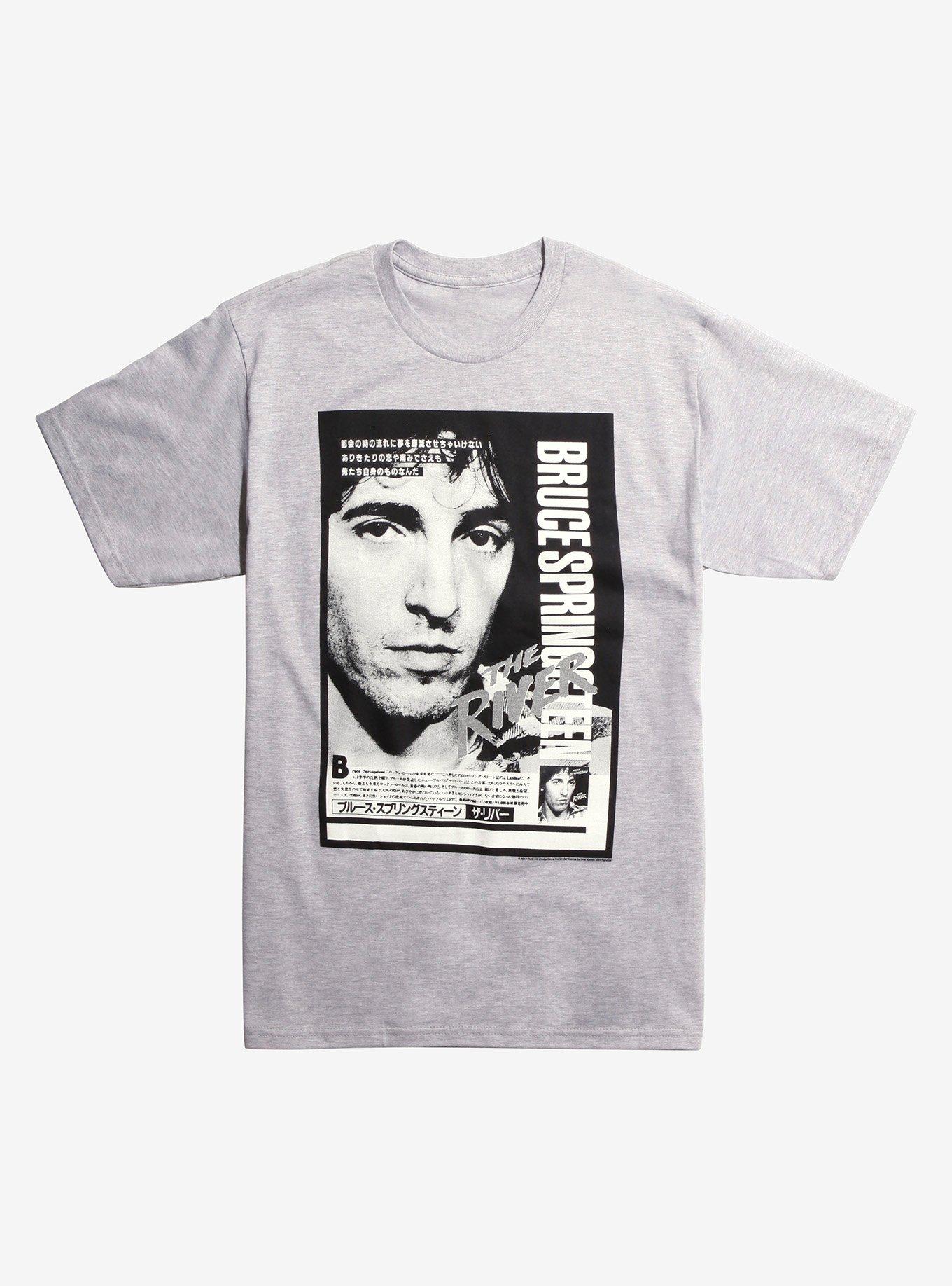 Bruce Springsteen The River Japan Ad T-Shirt, GREY, hi-res