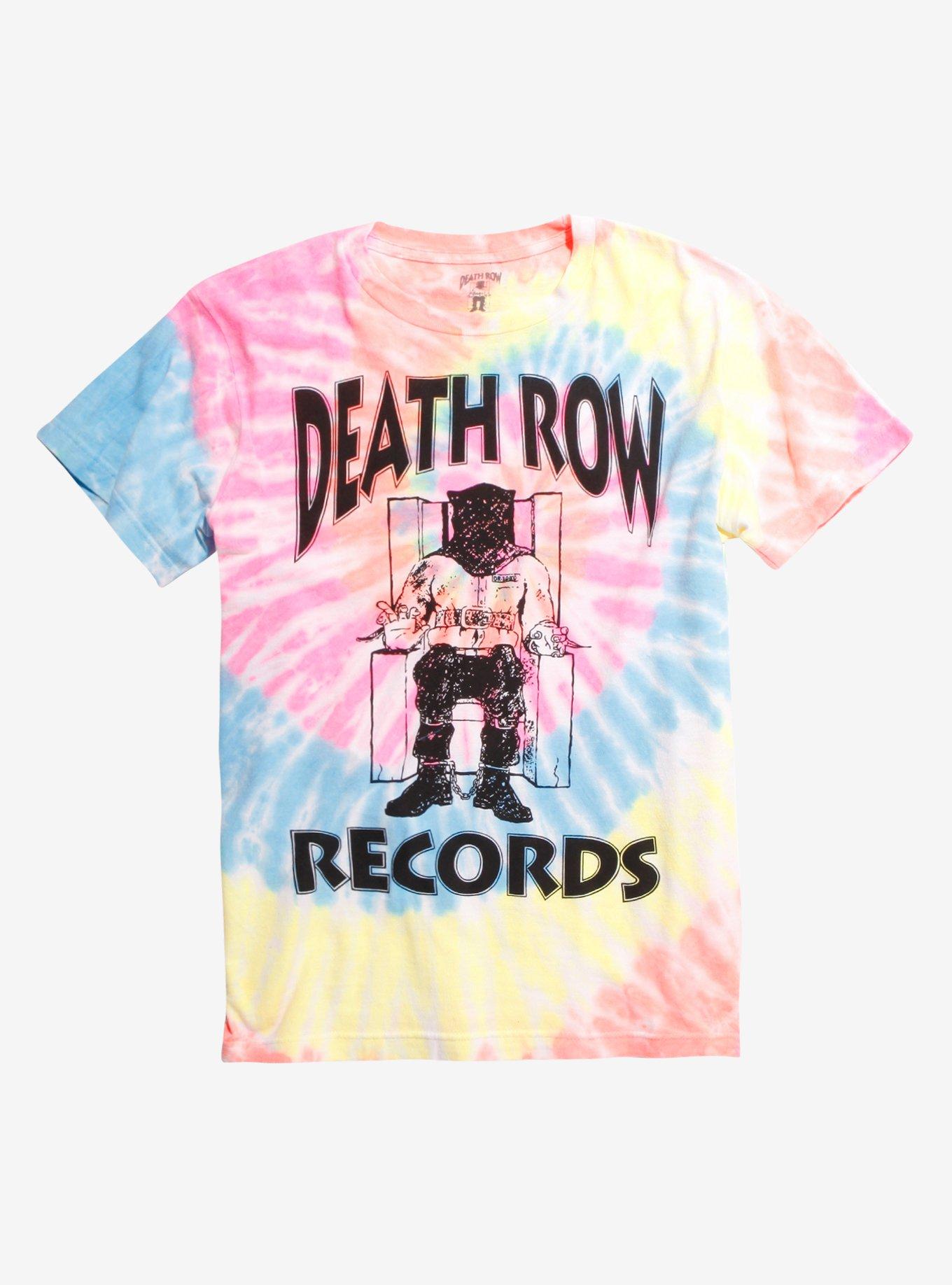 Death Row Records Logo Rainbow Tie Dye T-Shirt, MULTI, hi-res