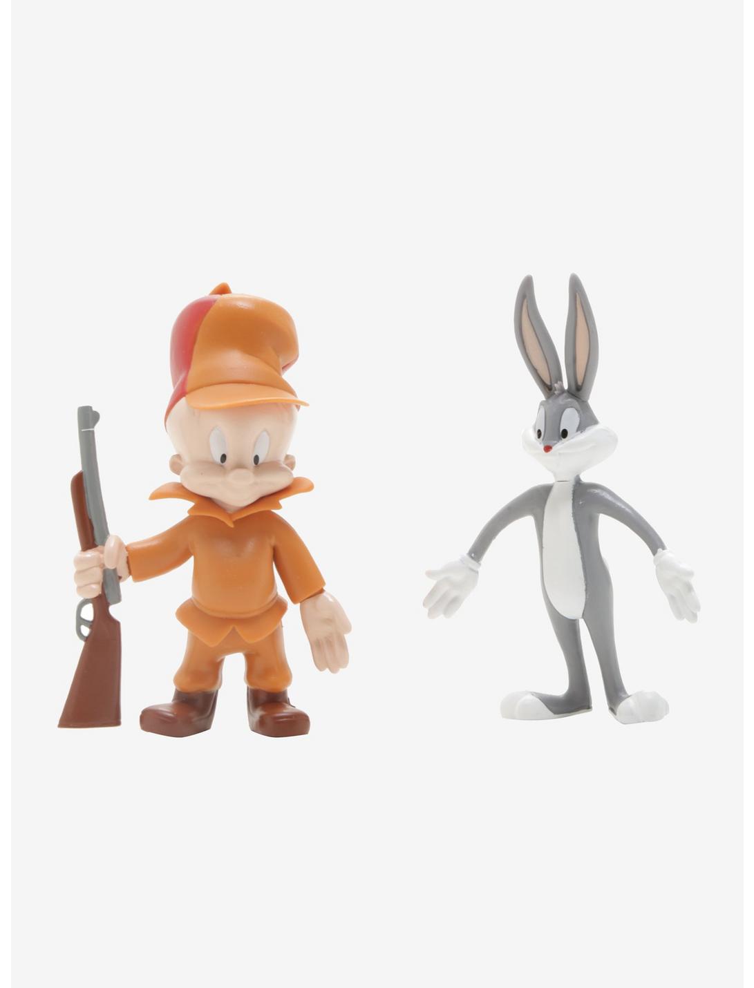 Looney Tunes Bugs Bunny & Elmer Fudd Bendable Figure Set, , hi-res
