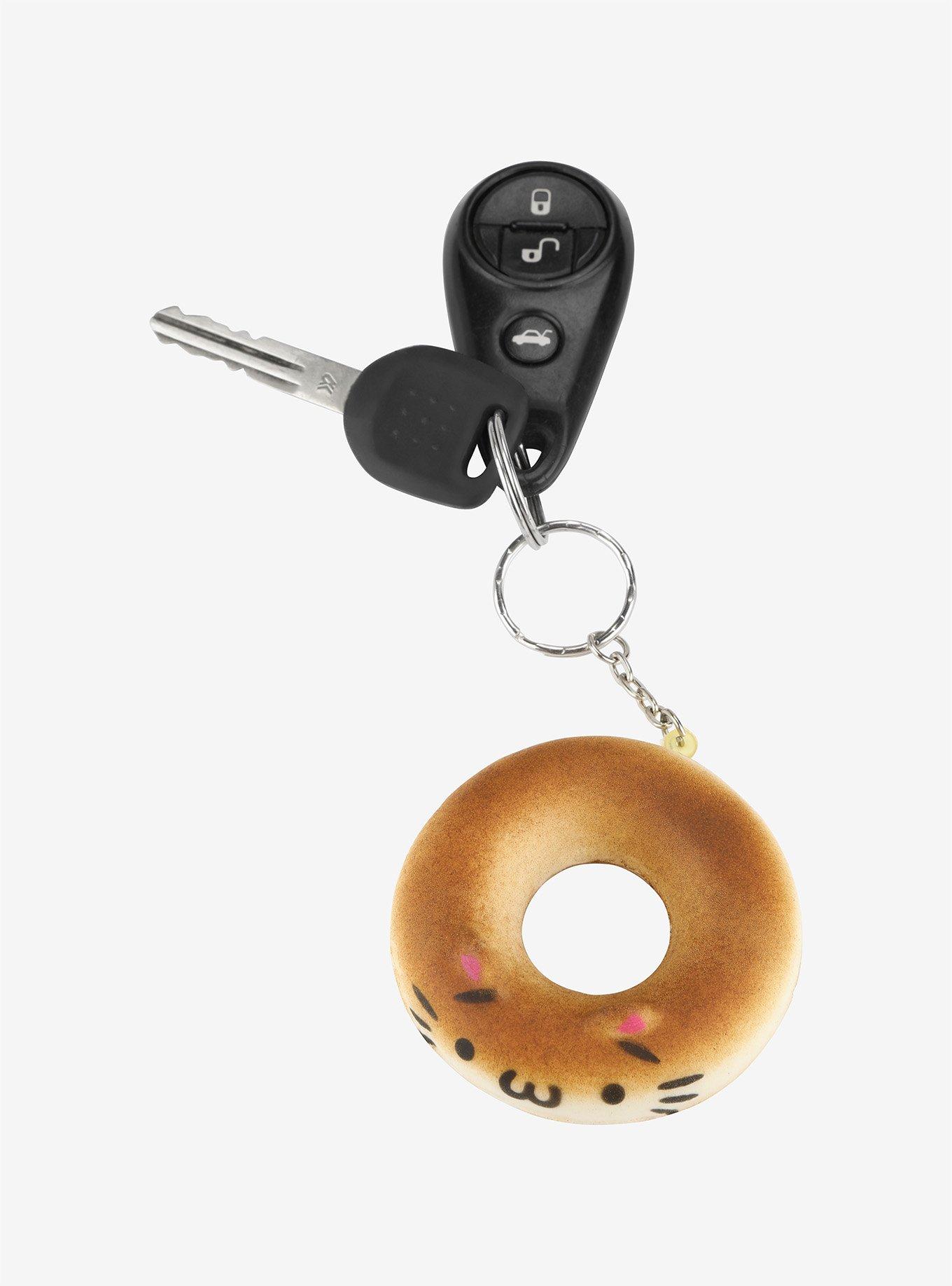 Squishy Cat Donut Blind Key Chain, , hi-res