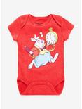 Disney Alice In Wonderland White Rabbit Baby Bodysuit, RED, hi-res