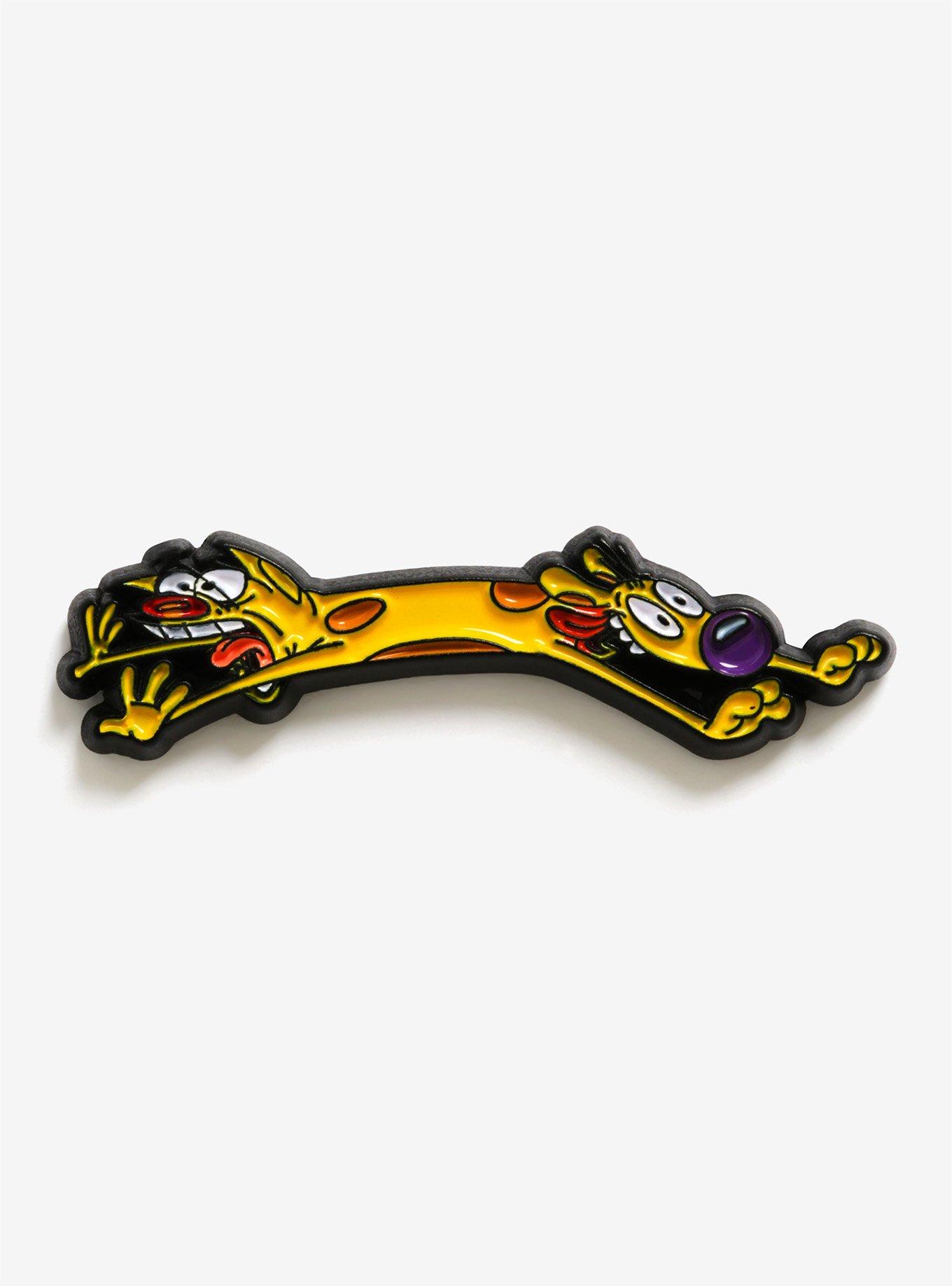 CatDog Running Enamel Pin, , hi-res