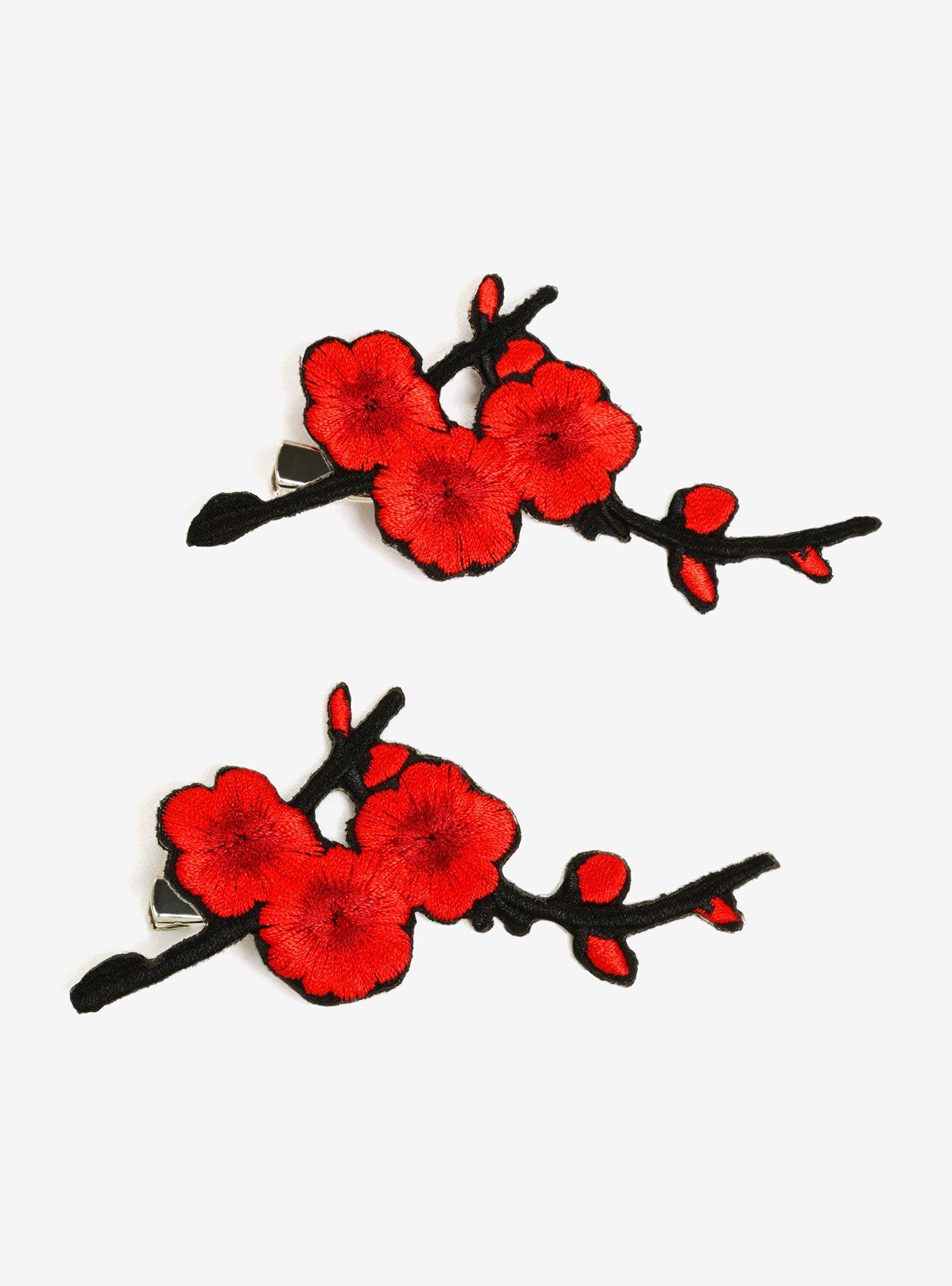 Cherry Blossom Hair Clip Set, , hi-res