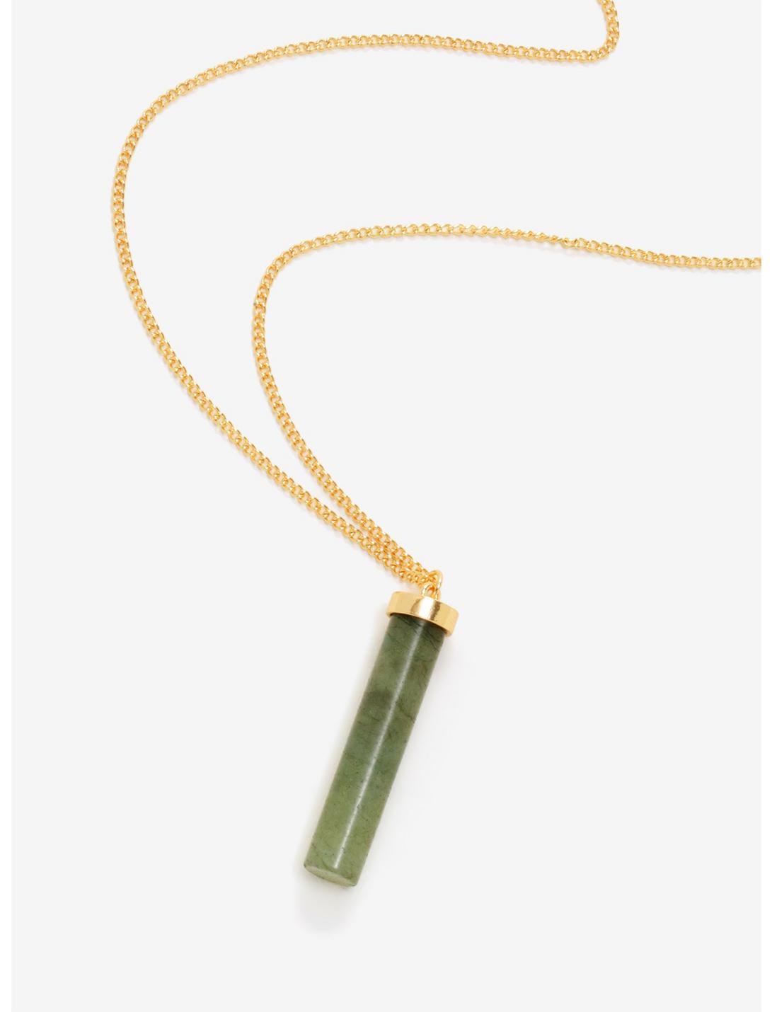Moss Agate Long Chain Necklace, , hi-res