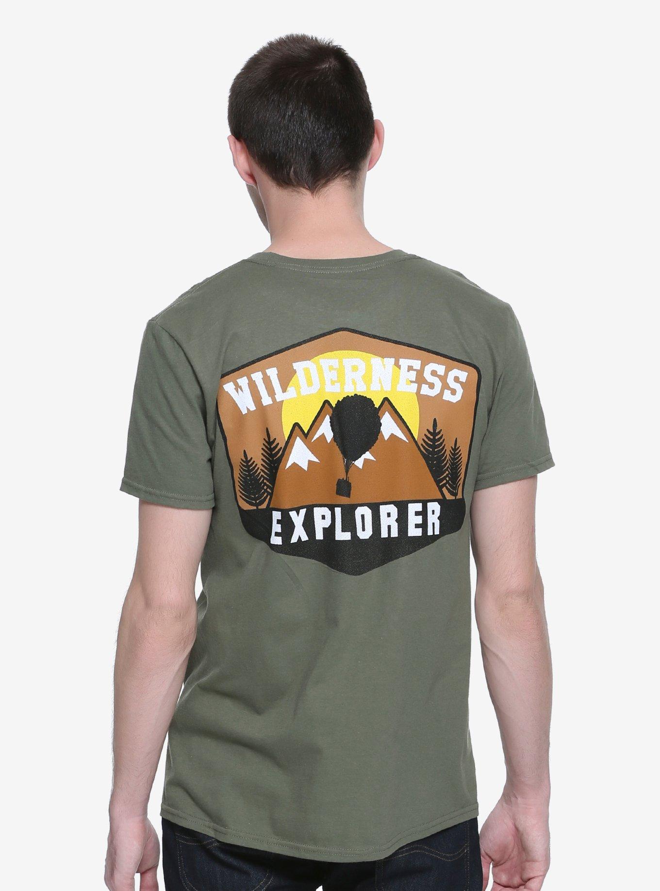 Disney Pixar Up Wilderness Explorer T-Shirt - BoxLunch Exclusive, GREEN, hi-res