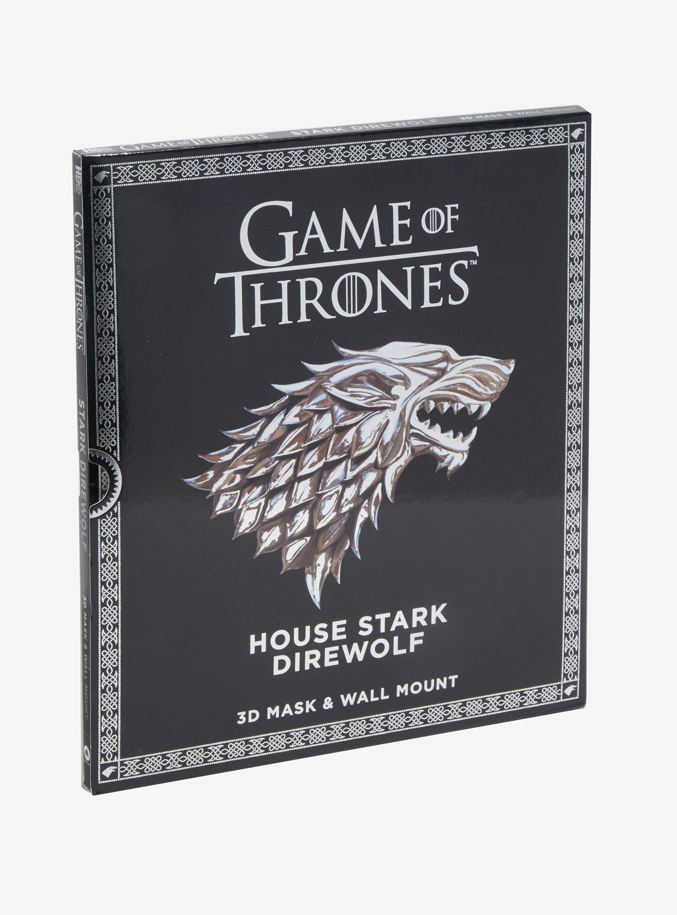 Game Of Thrones House Stark Direwolf 3D Mask & Wall Mount Book, , hi-res