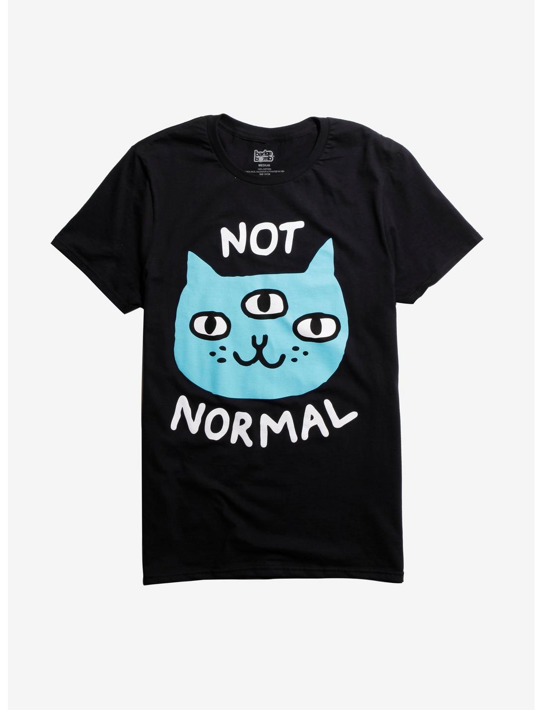 Not Normal Cat T-Shirt, GREY, hi-res