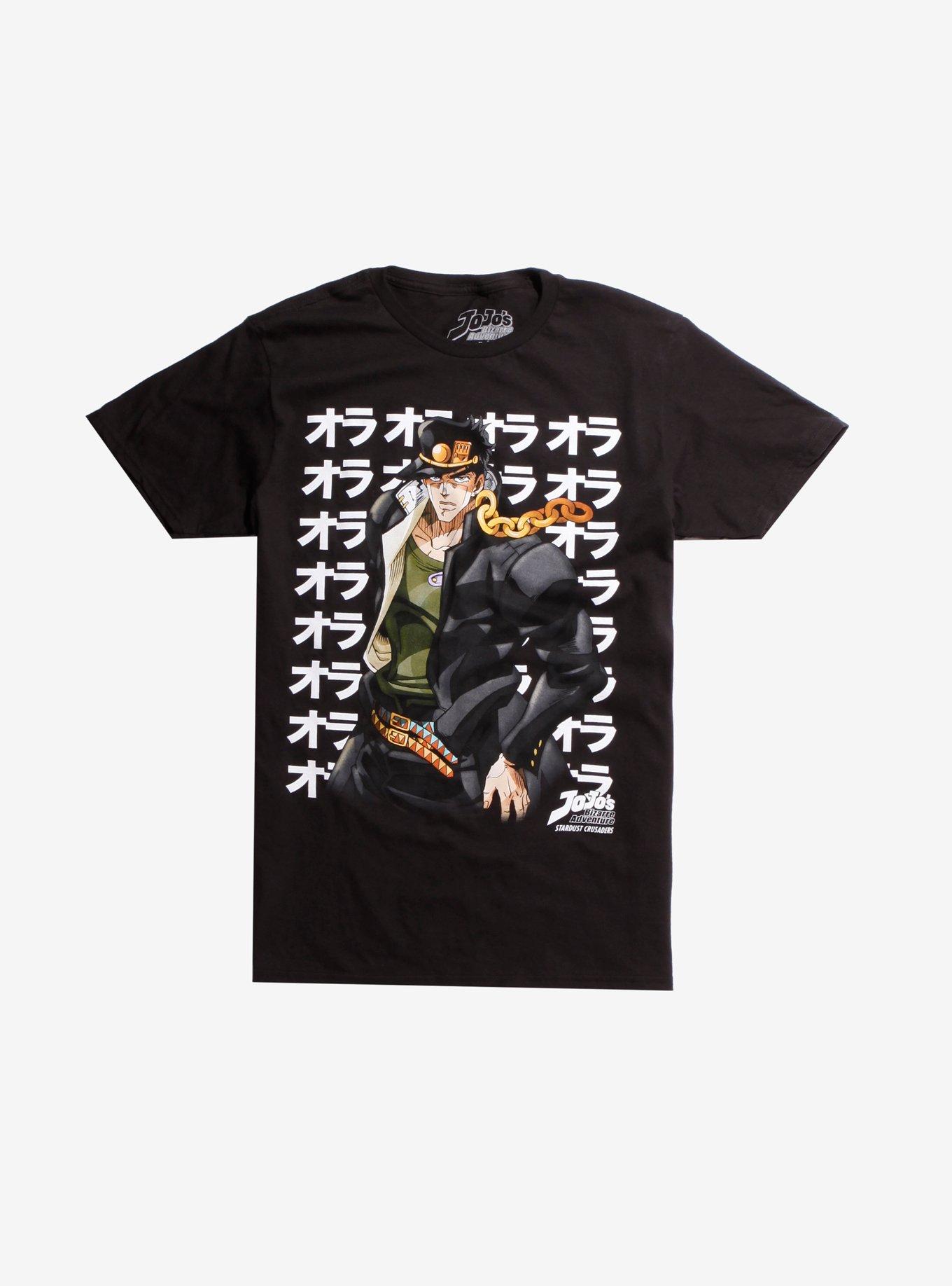 JoJo's Bizarre Adventure: Stardust Crusaders Jotaro T-Shirt, BLACK, hi-res