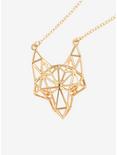 Geo-Fox Gold Chain Necklace, , hi-res