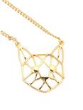 Geo-Cat Gold Chain Necklace, , hi-res