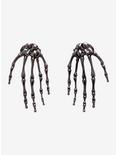 Blackheart Skeleton Hands Earrings, , hi-res