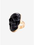 Blackheart Matte Black Large Skull Ring, , hi-res