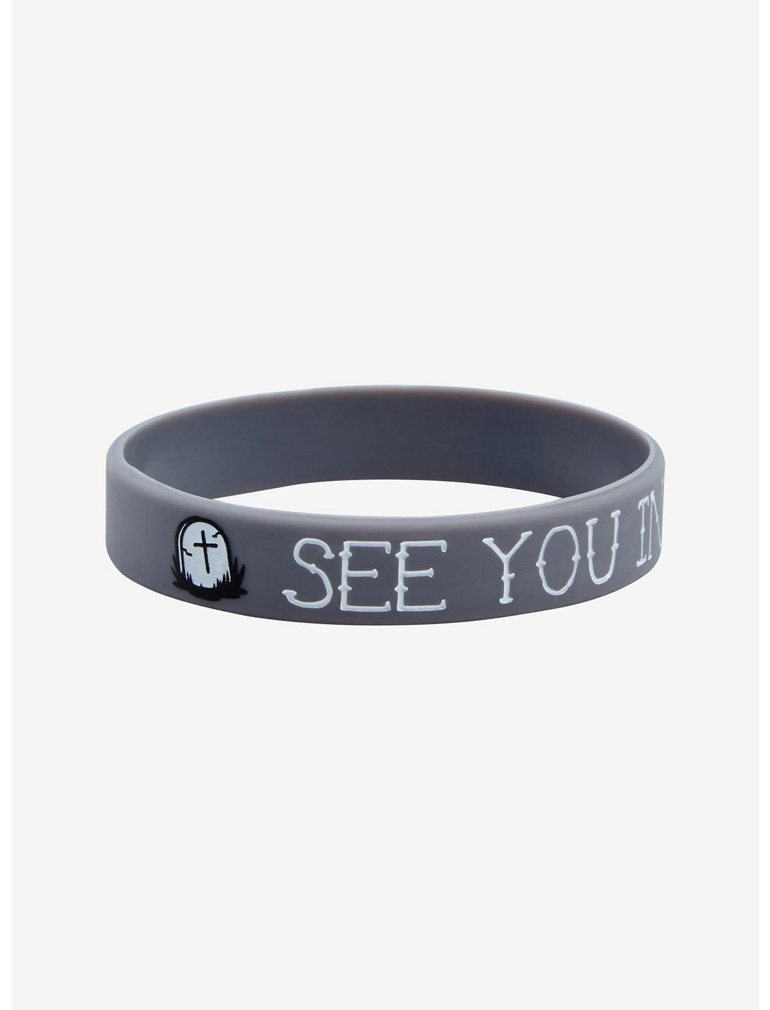 See You In Hell Rubber Bracelet, , hi-res