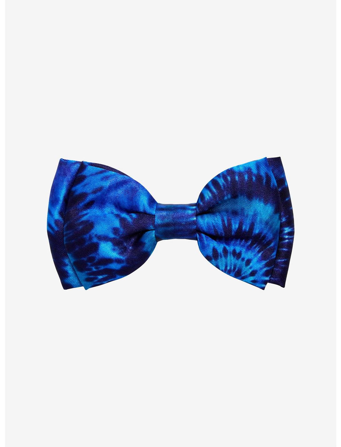 Blue Tie Dye Hair Bow, , hi-res