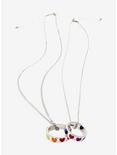 Blackheart Love Wins Rainbow Heart Ring & Necklace Set, , hi-res