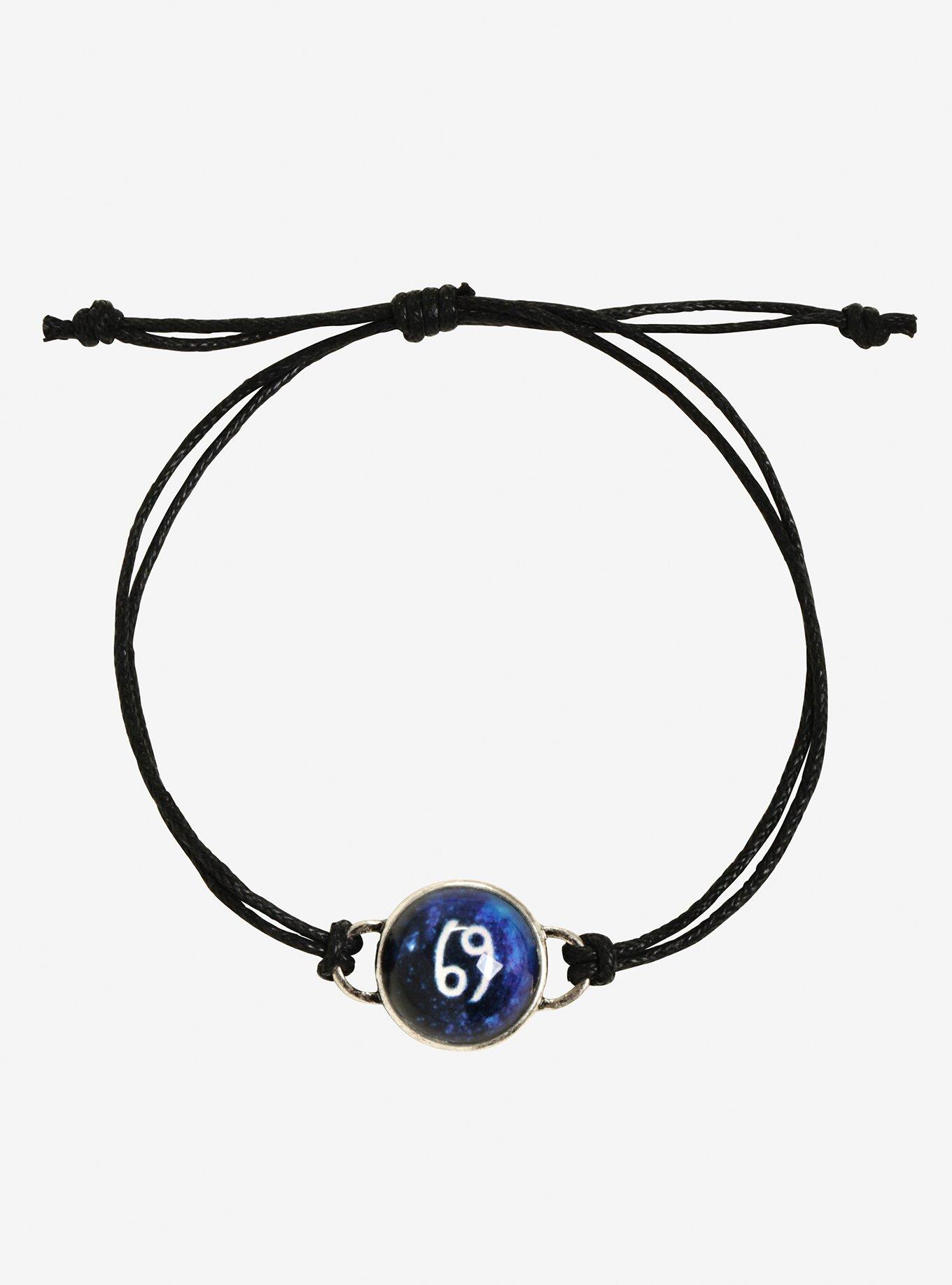 Blackheart Cancer Zodiac Cord Bracelet, , hi-res