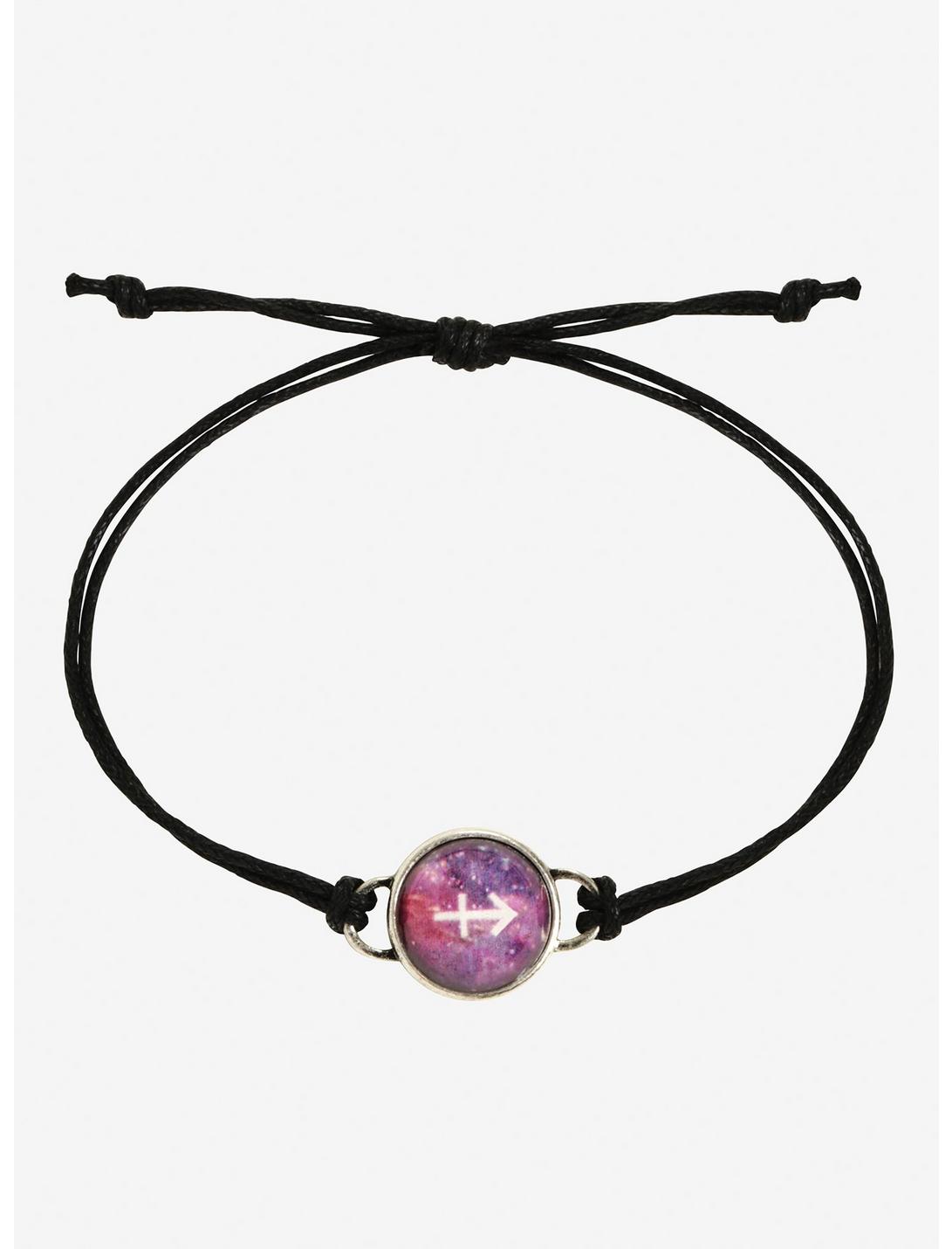 Blackheart Sagittarius Zodiac Cord Bracelet, , hi-res