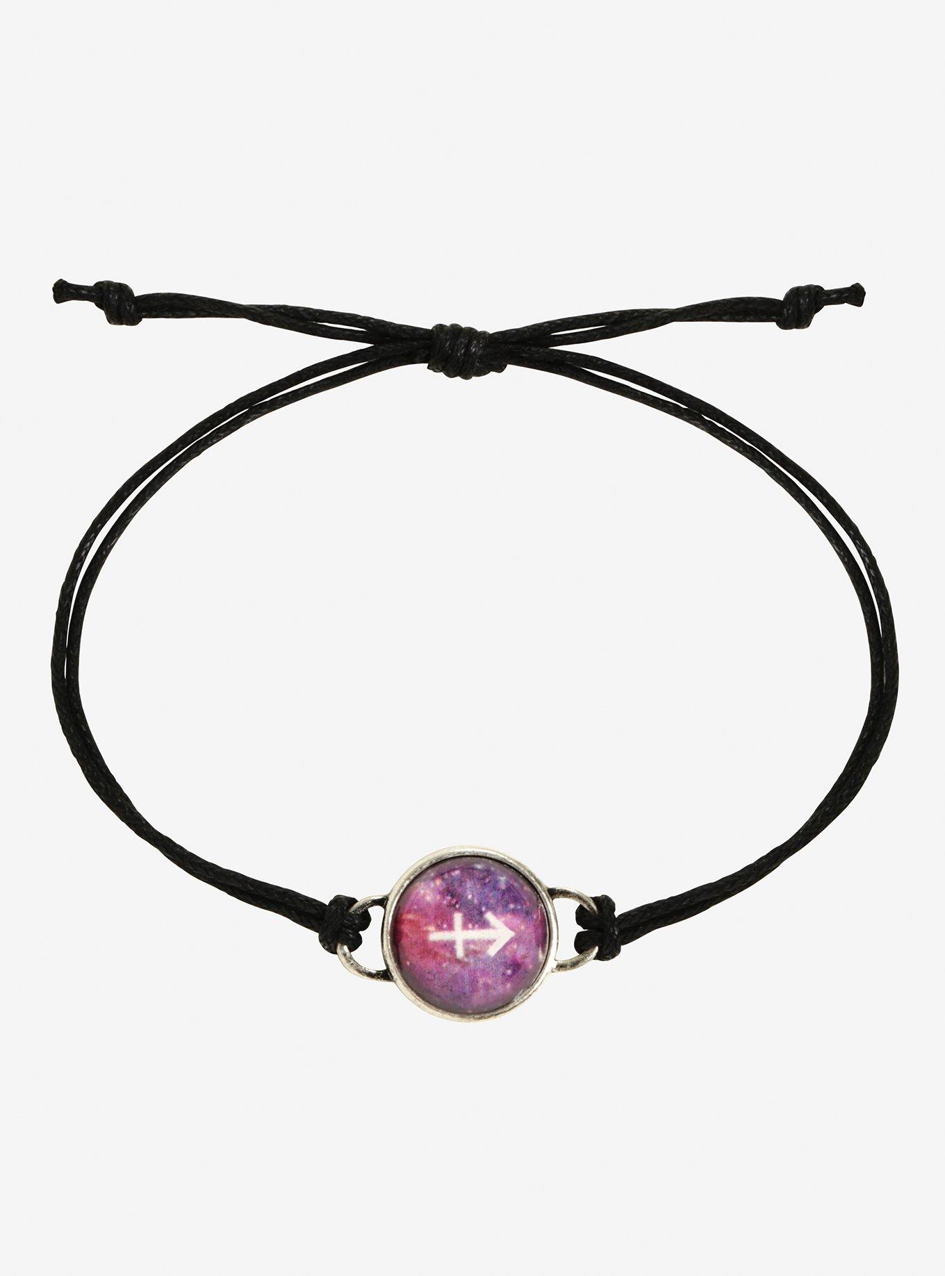 Blackheart Sagittarius Zodiac Cord Bracelet, , hi-res
