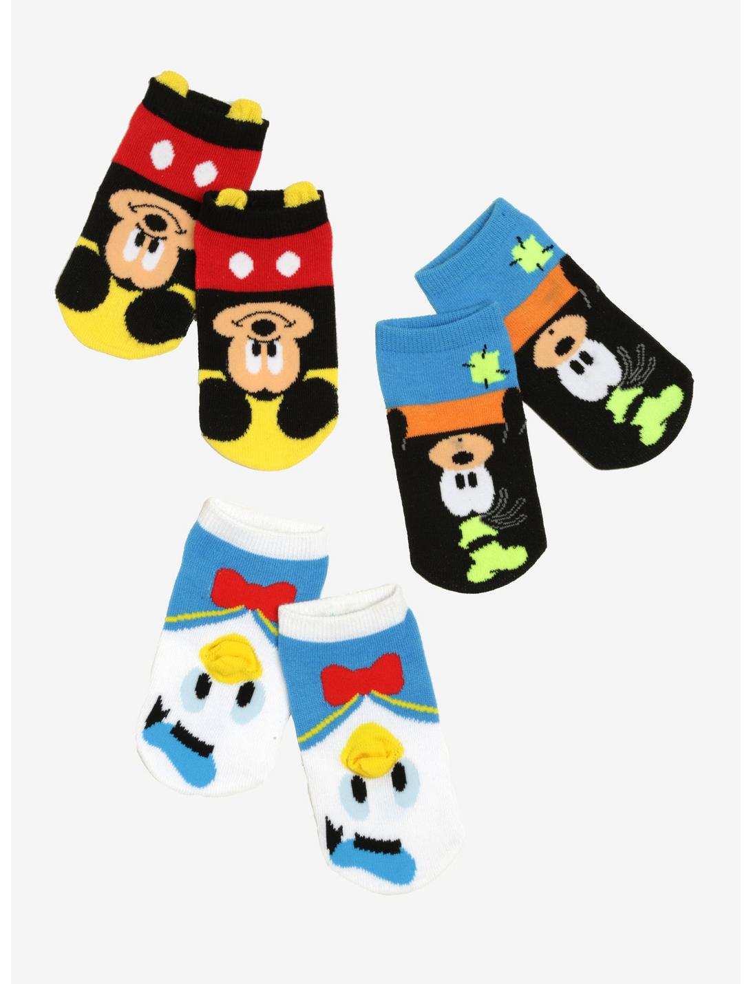 Disney Mickey Mouse & Friends Toddler Socks 3 Pair, , hi-res