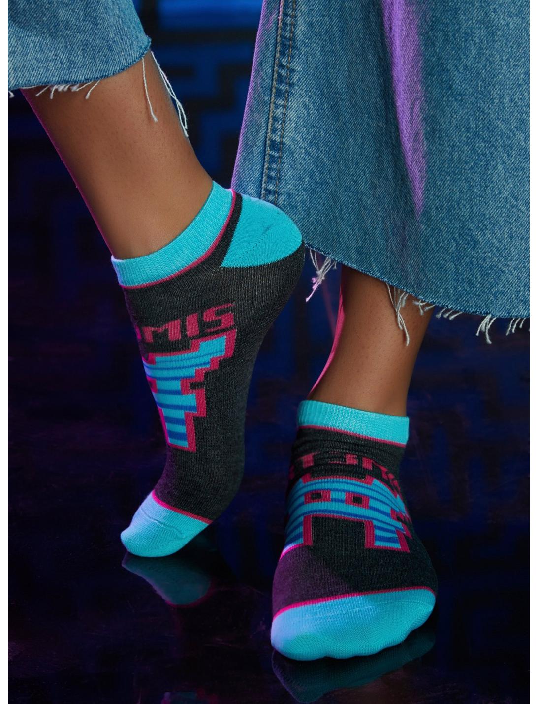 Ready Player One No-Show Socks 5 Pair, , hi-res