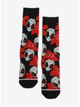 Marvel Deadpool Floral Crew Socks, , hi-res